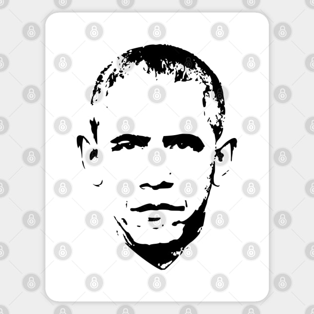 Barack Obama Sticker by Nerd_art